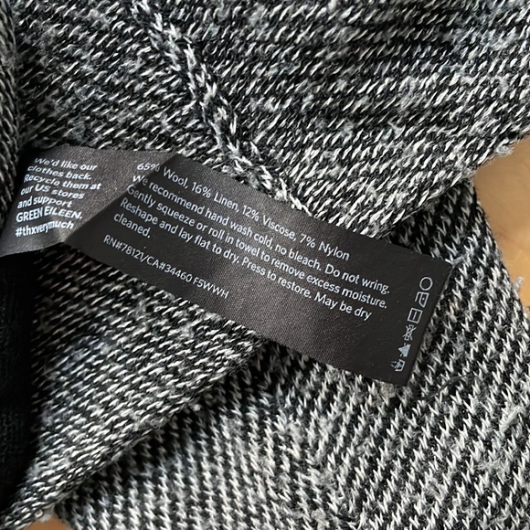 Eileen Fisher Crew Neck Black Sweater - Picture 5 of 5